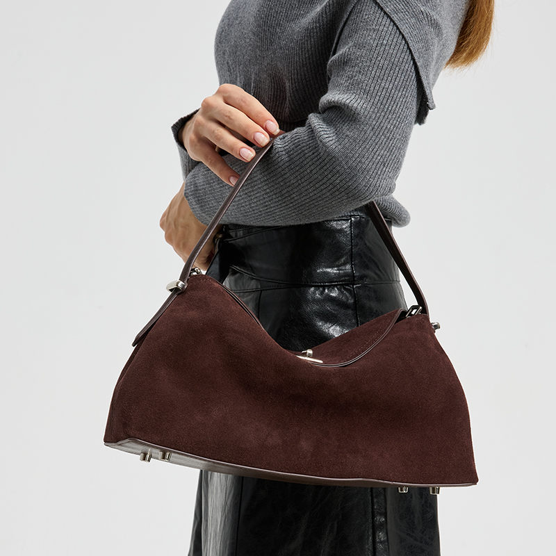 Luxury Bags Coach - Женская сумка-тоут из натуральной замши, роскошная