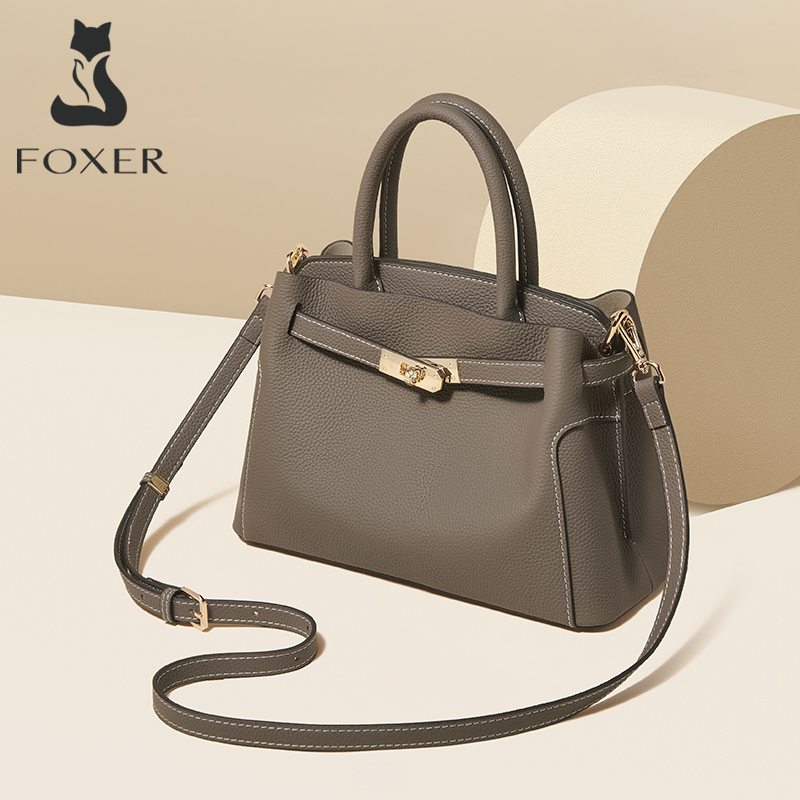 Luxury Bags For Kids - Женская сумка FOXER из натуральной кожи,