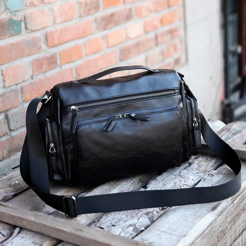 Luxury Bags That Fit Laptop - Роскошная брендовая мужская сумка-мессенджер, случайная кожаная