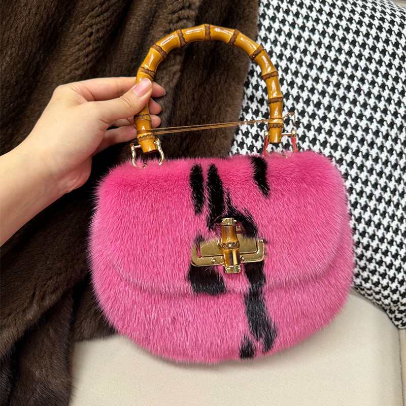 Luxury Bags Gr - Женские сумки из меха норки, дизайнерские
